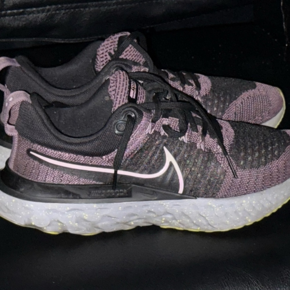 Nike React Infinity Run 2 Fk Womens Shoes Size 9,5, Color: Black/Pink/Grape